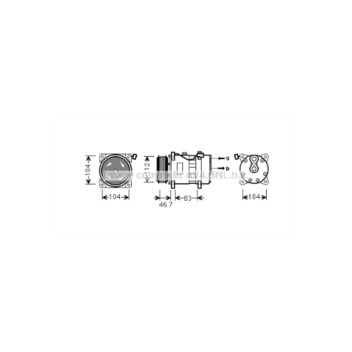 AVA VNAK288 - Compressor (A/C)