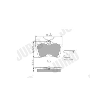 Jurid 572478J - Brake Pad Set (Rear)