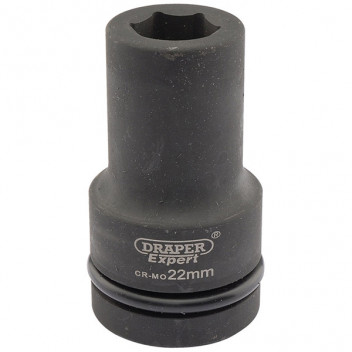 Draper Expert 05137 - Expert 22mm 1" Square Drive Hi-Torq&#174; 6 Point Deep Impac