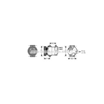 AVA RTAK441 - Compressor (A/C)