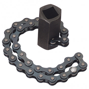 Draper 77592 - 1/2" Square Drive or 24mm 130mm Capacity Chain Oil Filter Wrench