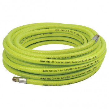 Draper 23189 - 15.2M 1/4" BSP 6mm Bore High-Vis Air Line Hose