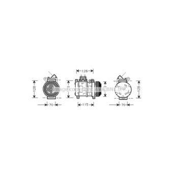 AVA BWAK229 - Compressor (A/C)