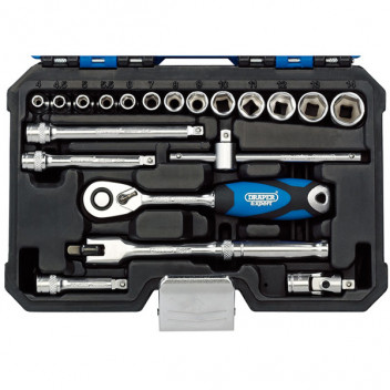 Draper Expert 16442 - 1/4" Sq. Dr. Metric Socket Set (20 Piece)