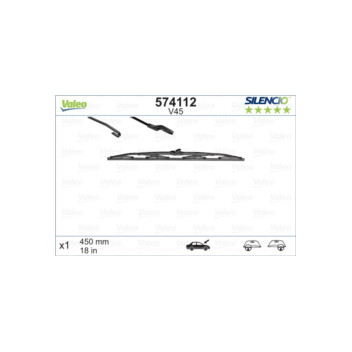 Valeo 574112 - Wiper Blade (Front Drivers Side+Passengers Side)