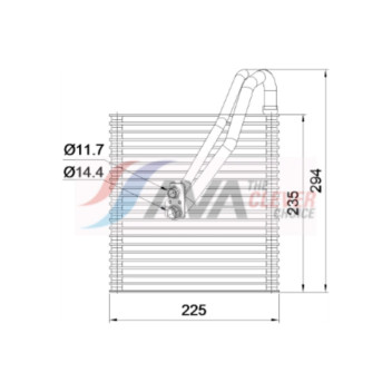 AVA BWV665 - Evaporator (A/C)