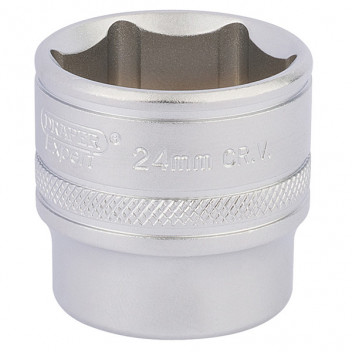 Draper Expert 17546 - 3/8" Square Drive Hi-Torq® 6 Point Deep Socket (24mm)