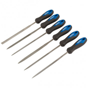 Draper 83982 - 140mm Soft Grip Needle File Set (6 Piece)