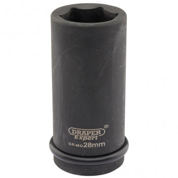 Draper Expert 05060 - Expert 28mm 3/4" Square Drive Hi-Torq&#174; 6 Point Deep Imp