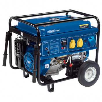 Draper Expert 16143 - Petrol Generator with Wheels (6.5kVA/6.0kW)