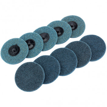 Draper 75626 - Ten 75mm Polycarbide Abrasive Pads (Fine)