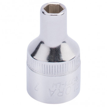 15296 - 7mm 1/2" Square Drive Elora Hexagon Socket