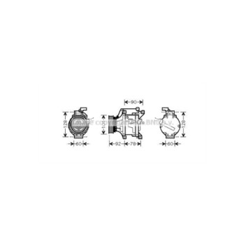 AVA TOAK446 - Compressor (A/C)