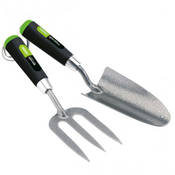 Draper 65960 - Carbon Steel Heavy Duty Hand Fork and Trowel Set (2 Piece)