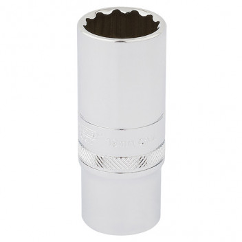 Draper Expert 33036 - 3/8" Square Drive Hi-Torq&#174; 12 Point Deep Socket (19mm)
