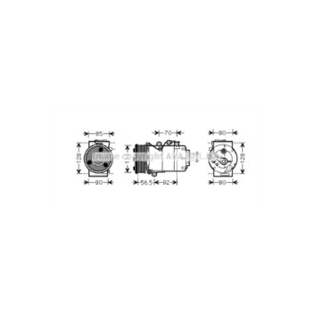 AVA FDAK497 - Compressor (A/C)