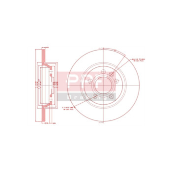 PPF DS6633 - Brake Disc (Rear)