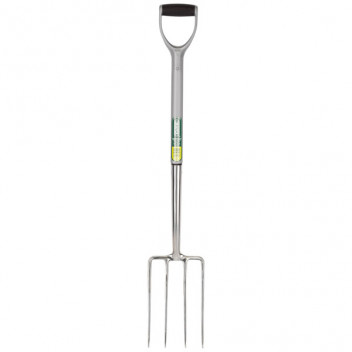 Draper 83753 - Extra Long Stainless Steel Garden Fork with Soft Grip