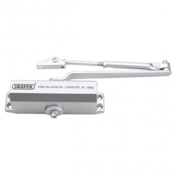 Draper 62893 - Adjustable Automatic Door Closer for Doors Between 25kg and 45Kg