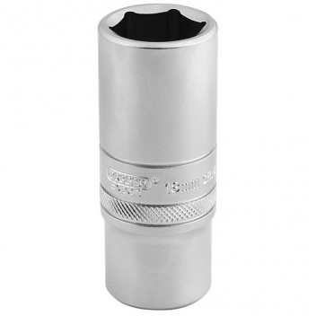 Draper Expert 16586 - 3/8" Square Drive 6 Point Metric Deep Socket (19mm)