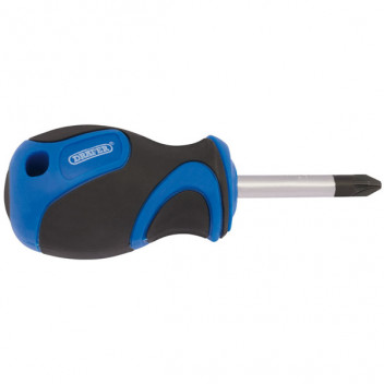 Draper 48929 - No.2 x 38mm PZ Type Screwdriver with Soft Grip Handles