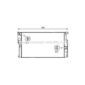AVA BW2455 - Radiator