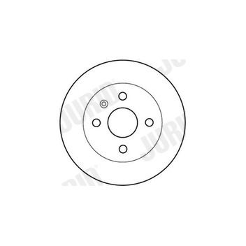 Jurid 562181J-1 - Brake Disc (Rear)