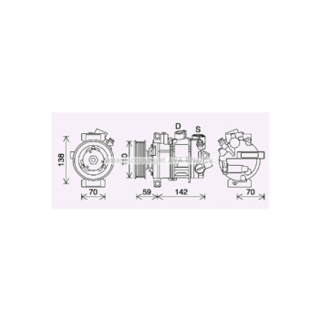 AVA VNAK401 - Compressor (A/C)