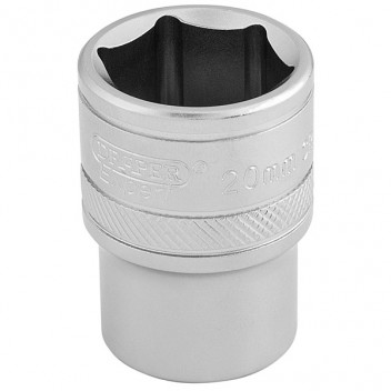 Draper Expert 16610 - 1/2" Square Drive 6 Point Metric Socket (20mm)