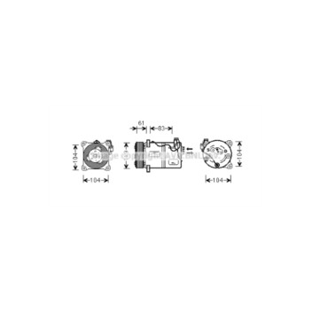  VOK059 - Compressor (A/C)