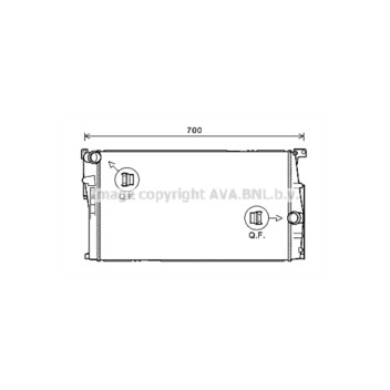 AVA BW2446 - Radiator
