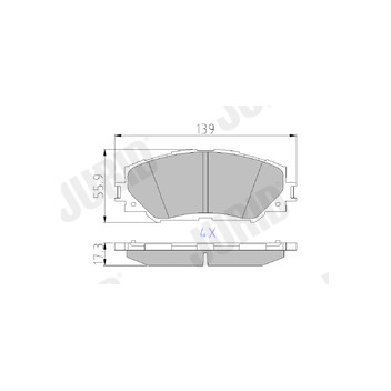 Jurid 572598J - Brake Pad Set (Front)