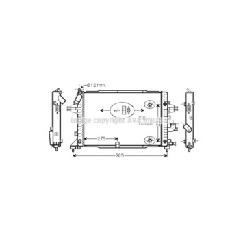 AVA OLA2467 - Radiator