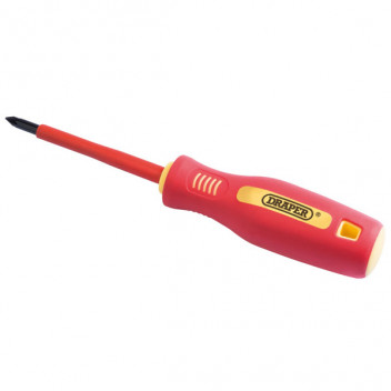 Draper 46536 - No: 1 x 80mm Fully Insulated Soft Grip PZ TYPE Screwdriver. (sold loose)