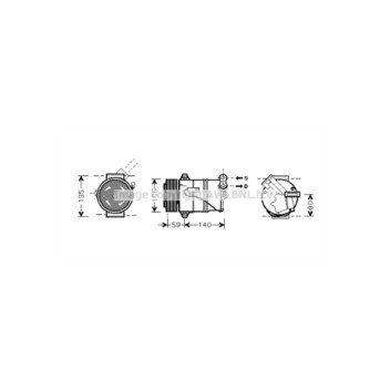 AVA OLAK437 - Compressor (A/C)