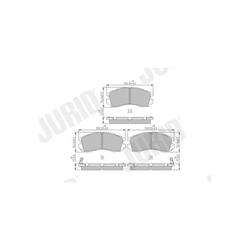 Jurid 572275J - Brake Pad Set (Front)