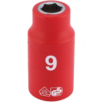Draper Expert 31556 - 3/8" Sq. Dr. Fully Insulated VDE Socket (9mm)