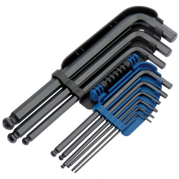 Draper 08380 - Metric Hexagon and Ball End Hexagon Key Set (9 Piece)