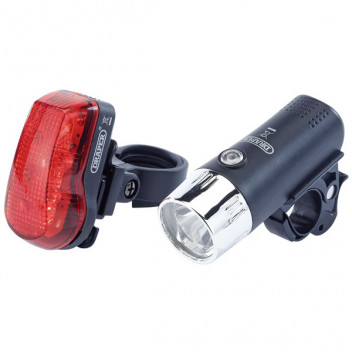Draper 24815 - Front and Rear LED Bicycle Light Set