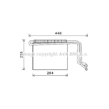 AVA MSV563 - Evaporator (A/C)
