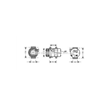  VOAK054 - Compressor (A/C)