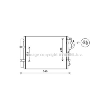 AVA KA5188D - Condenser (A/C)
