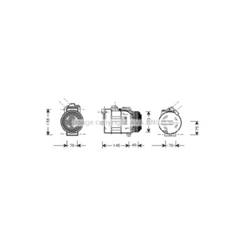 AVA BWAK237 - Compressor (A/C)