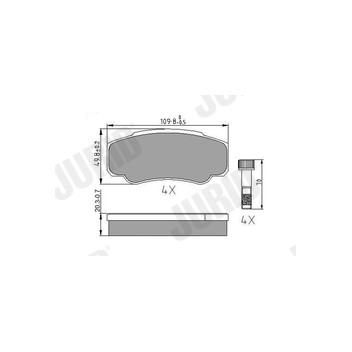 Jurid 573115J - Brake Pad Set (Rear)