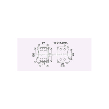 AVA OL3688 - Oil Cooler