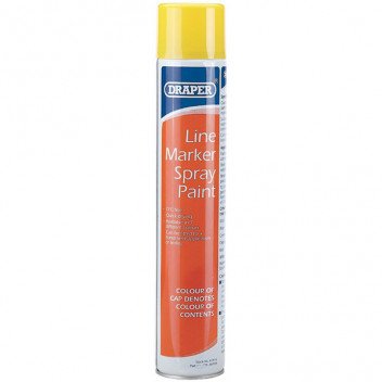 Draper 41916 - 750ml Yellow Line Marker Spray Paint