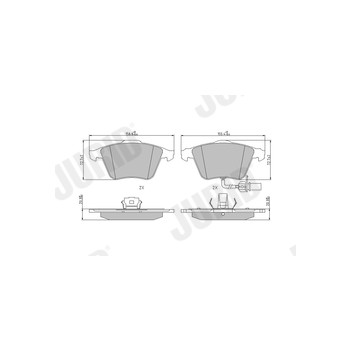 Jurid 573196J - Brake Pad Set (Front)