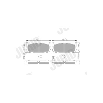 Jurid 572603J - Brake Pad Set (Rear)