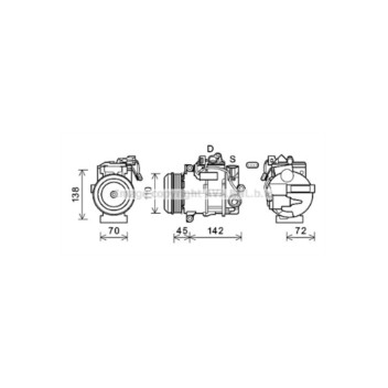 AVA MSAK683 - Compressor (A/C)