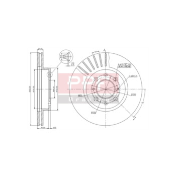 PPF DS6063 - Brake Disc (Front)